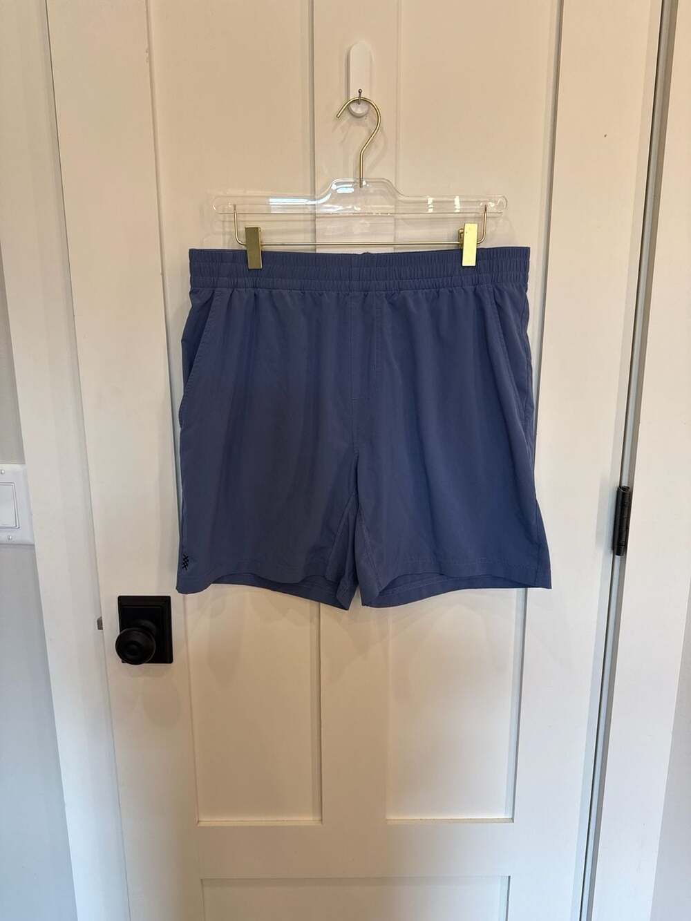 Rhone Mako Athletic Training Shorts Blue Size Large